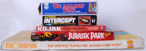 BOARD GAMES: A good collection of assorted vintage board games to include Ideal 'Up Against Time,