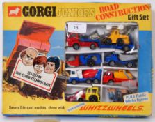 CORGI GIFT SET: An original vintage Corgi Juniors ' Road Construction Gift Set '.