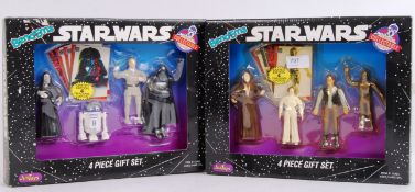 STAR WARS BEND EMS: Two original vintage Star Wars Justoys ' Bend 'Ems ' action figure gift sets -