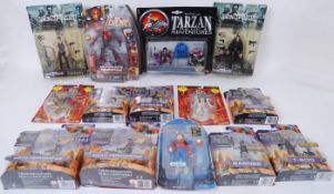 ACTION FIGURES: A collection of 14x assorted TV / Film related carded action figures to include
