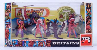 BRITAINS: An original vintage Britains ex-shop stock Deetail set ' Indians 7545 '.
