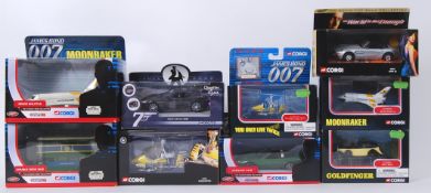 JAMES BOND: A collection of assorted boxed Corgi James Bond 007 diecast models.