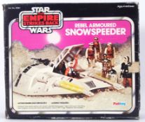 STAR WARS: An original vintage Star Wars Palitoy 'Rebel Armoured Snowspeeder' action figure vehicle.