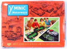 TRIANG MINIC MOTORWAYS: An original vintage Triang Minic Motorways Racing Set 1522. c1959.