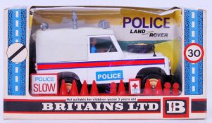 BRITAINS: An original vintage Britains diecast model 9610 Police Land Rover.
