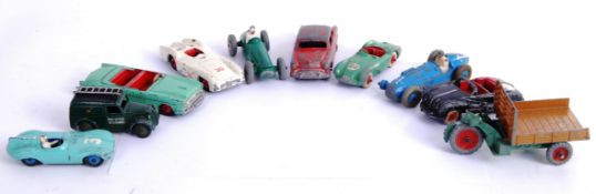 DINKY: A collection of 10x original vintage Dinky diecast models, comprising of: Ford Sedan,