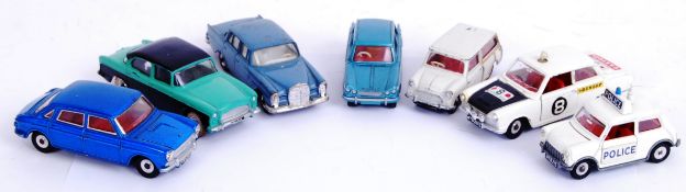DINKY: A collection of 7x original vintage Dinky diecast model cars - to include;