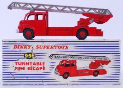 DINKY: An original vintage Dinky diecast model Supertoys 956 Turntable Fire Escape ( Fire Engine ).