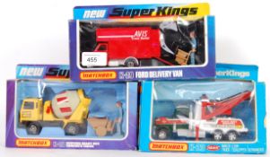 MATCHBOX SUPERKINGS: A collection of 3x vintage Matchbox diecast model SuperKings,