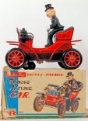 ANTIQUE TINPLATE CAR: An original vintage Rosko made 0118 ' Shaking Antique Car '.
