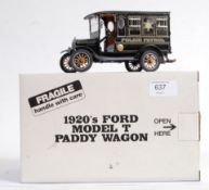 DANBURY MINT: An original Danbury Mint precision diecast model 1920's Ford Model T Police Patrol