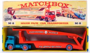 MATCHBOX: An original vintage Matchbox Lesney diecast model Major Pack M-8 Car Transporter.