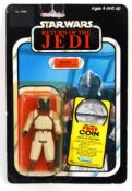 STAR WARS: An original vintage Star Wars Kenner made Klaatu carded action figure.
