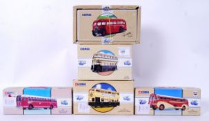 CORGI CLASSICS BUSES: A collection of 5x Corgi Classics diecast model buses,