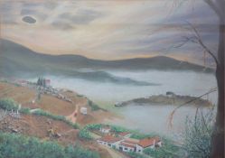 20th Century Pastel Painting