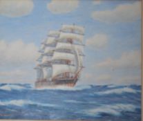 R Heddon Large Watercolour Painting.