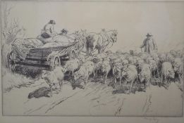Soper, George; (1870-1942) etching.