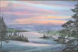 PATRICIA ANN EVANS watercolour painting