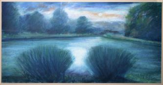 Twilight watercolour painting