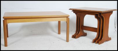 A 1970's Nathan Furniture teak wood coff
