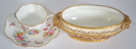 A 19th century Coalport cup and saucer t
