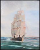 WL Satchwell. A framed and glazed painti