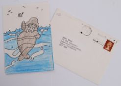 REG KRAY LETTER: An original greetings c