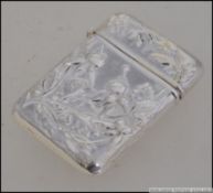 A beautiful sterling silver vesta case c