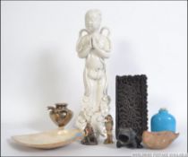 A group of items to include an antique