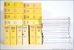 A collection of vintage Wisden Cricketers Almanac books dating from the 1980's & 1990's together