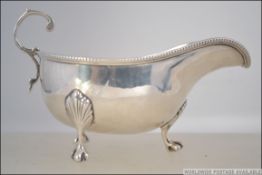 A silver hallmarked Mappin & Webb creame