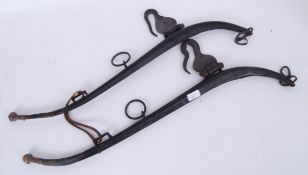 HORSE TACK WITH LEATHER STAPS