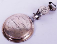SILVER CIGAR ASHTRAY: