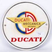 DUCATI MOTORCYCLE PLAQUE