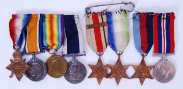 WWI & WWII MEDAL GROUP: