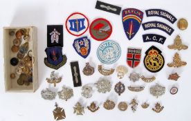 CAP BADGES & PATCHES: