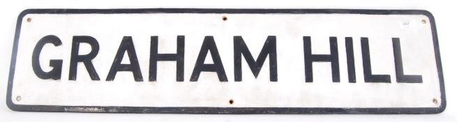 GRAHAM HILL ROAD SIGN