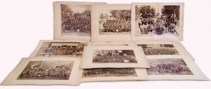 RARE C1870'S PRUSSIAN WAR REGIMENT PHOTOS;