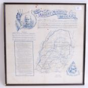 VICTORIAN SOUTH AFRICA MAP: