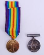 WWI MEDAL PAIR: