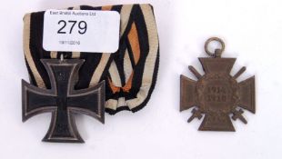 GERMAN WWI MEDAL PAIR: