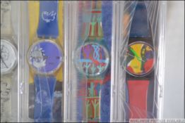 A Swatch Watch collection in the original presentation case.