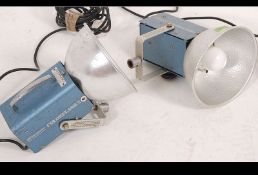 A pair of vintage 20th century Courtenay Colourflash 2 photography studio lights