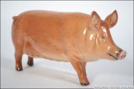 A Royal Doulton model of a Tamworth pig - sow believed model no DA215 bearing stamp to the