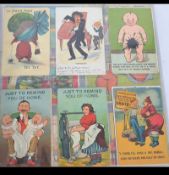COMIC POSTCARDS Vintage Ed 7th to modern QE 2nd collection of over 200. Good selection.