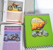 A large collection of motorcycle models,