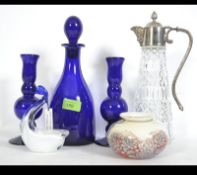 A collection of glass to include a Selkirk glass bowl, Avondale glass ornament,