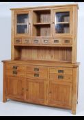 A very good quality contemporary large oak dresser by Besp-oak furniture.