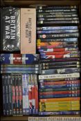 A large collection of various nature, war and space documentary DVD's.