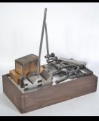 Selection of mid century industrial machinist gauges with example embossed MOORE & WRIGHT .